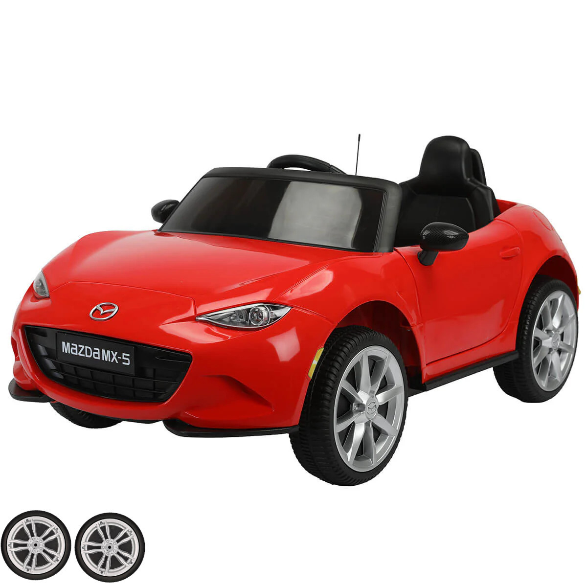 Set of Replacement Front Wheels for 12v Maxda MX-5 Convertible Sports Car